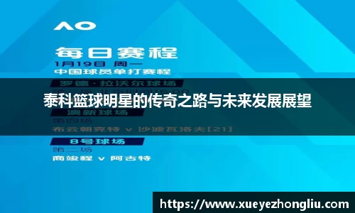 泰科篮球明星的传奇之路与未来发展展望